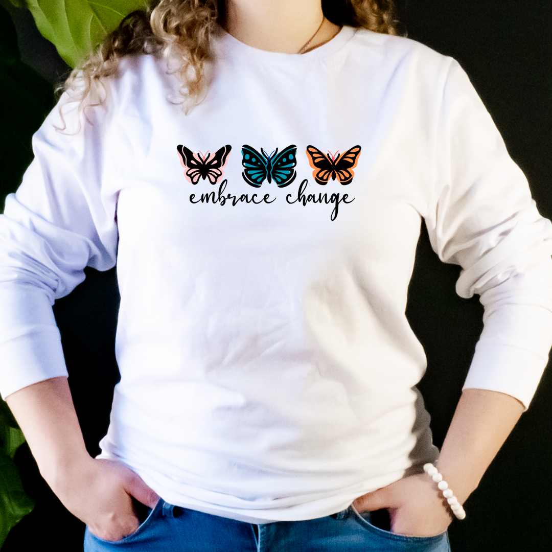 "butterflies embrace change apparel"