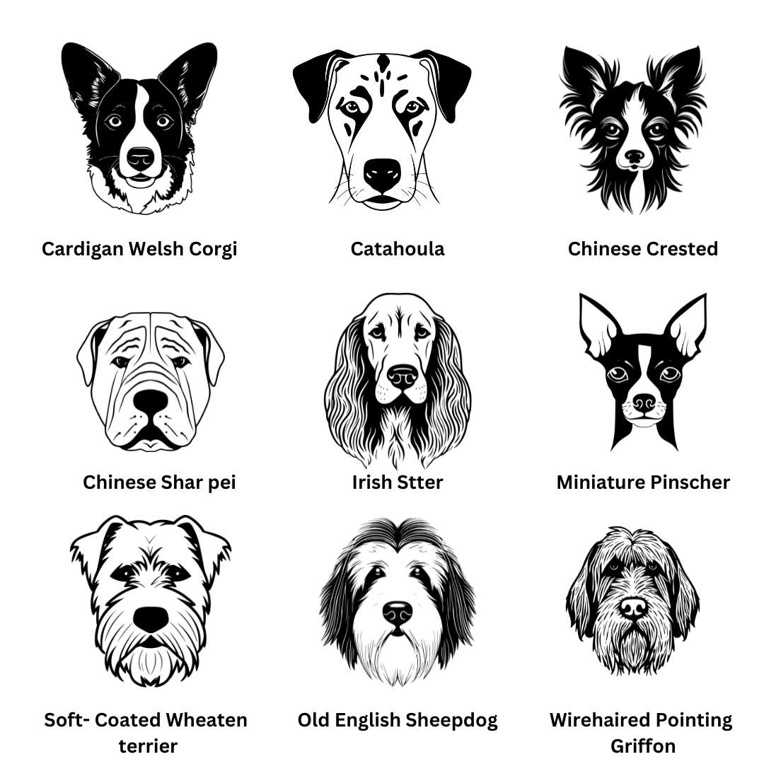 "Cool dog breeds designs for clothing"