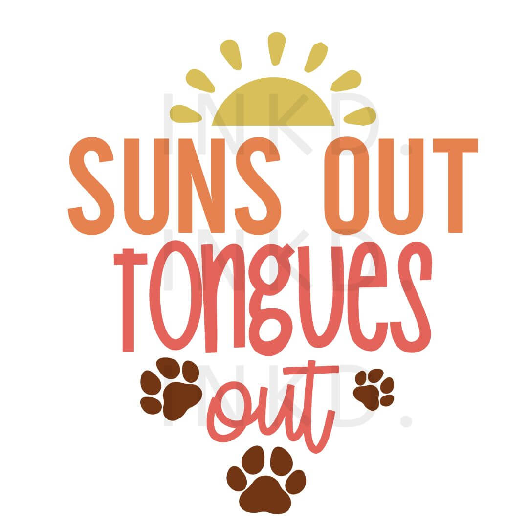 Suns Out Tongues Out | Pet Bandana