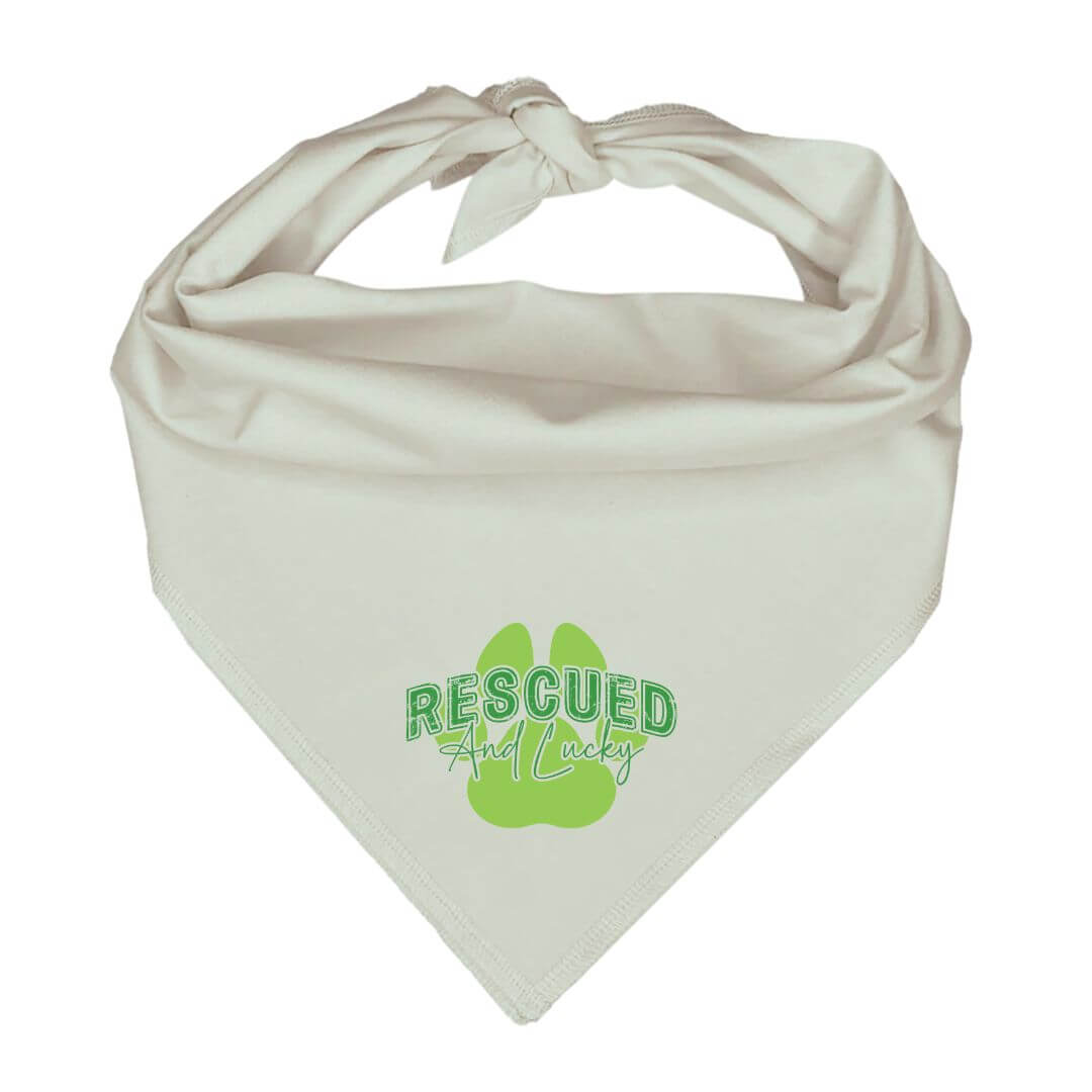 Rescued And Lucky | Pet Bandana