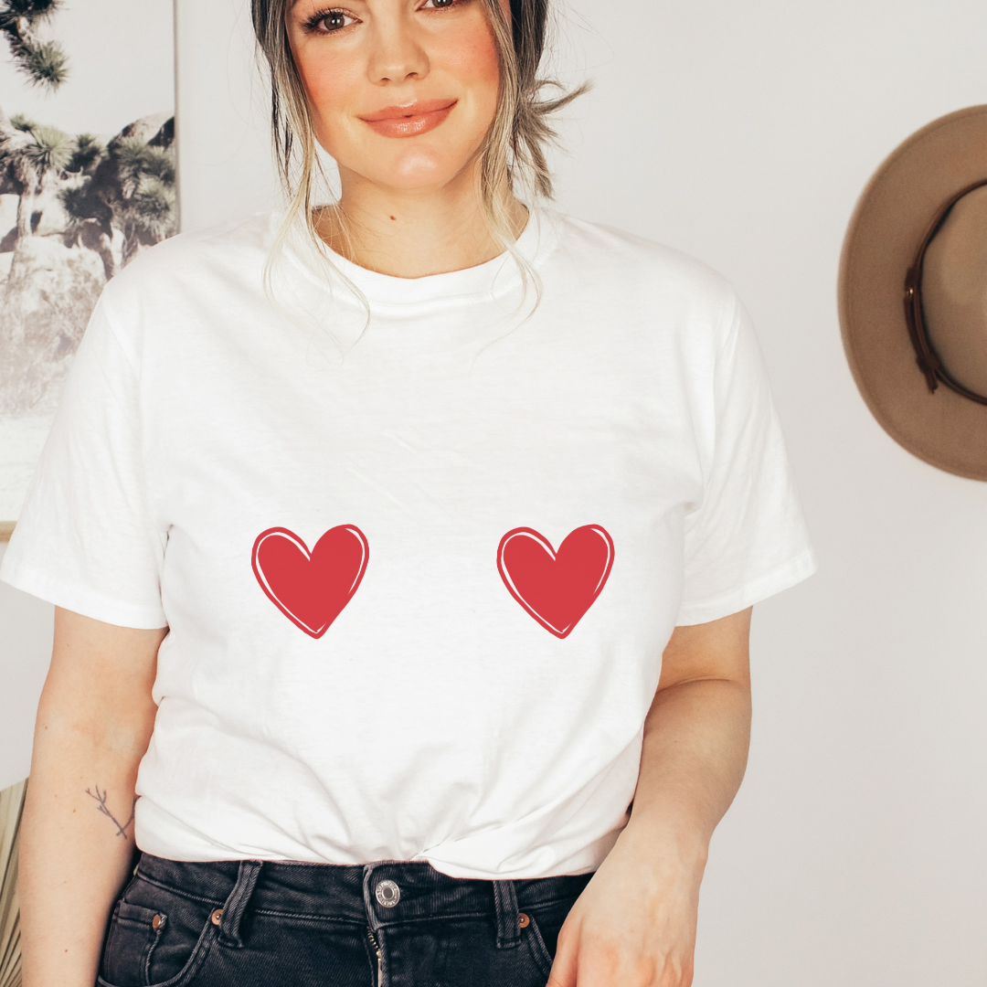 "Bubbies heart design, 100% cotton shirt"